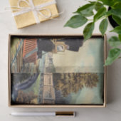 Vintage Dampfbahn, Postkarte Vs 2 Seidenpapier (Geschenk)