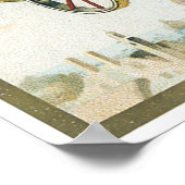 Vintage Dampferflugmaschinen Poster (Ecke)