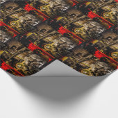 Vintage-Dampflok - Old Timer Geschenkpapier (Ecke)