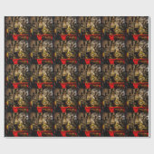 Vintage-Dampflok - Old Timer Geschenkpapier (Flach)