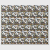 Vintage Dampflokomotive Geschenkpapier (Flach)