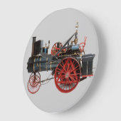 VINTAGE DAMPFLOKOMOTIVE GROßE WANDUHR (Winkel)