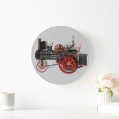 VINTAGE DAMPFLOKOMOTIVE GROßE WANDUHR (Zuhause)