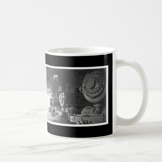 Vintage Dampflokomotive Kaffeetasse (Rechts)