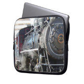 Vintage Dampflokomotive Laptopschutzhülle (Vorderseite Links)