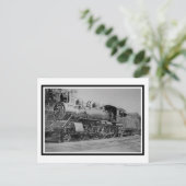 Vintage Dampflokomotive-Motor Postkarte (Stehend Vorderseite)