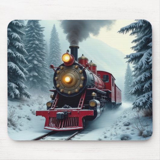 Vintage Dampflokomotive Mousepad (Vorne)