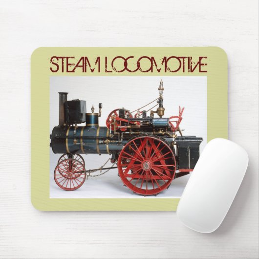 VINTAGE DAMPFLOKOMOTIVE MOUSEPAD (Mit Mouse)