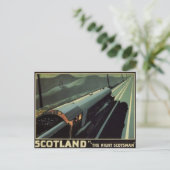 Vintage Dampflokomotive Postkarte (Stehend Vorderseite)