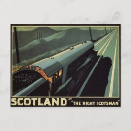 Vintage Dampflokomotive Postkarte