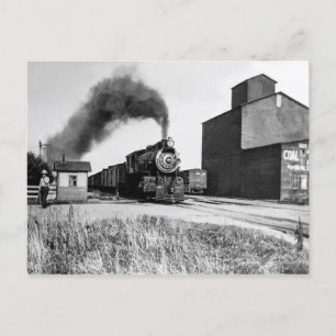 Vintage-Dampflokomotive Pure Americana-Foto Prin Postkarte