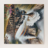 Vintage Dampflokomotive Puzzle (Horizontal)