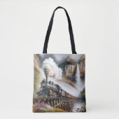 Vintage Dampflokomotive Tasche (Vorderseite)
