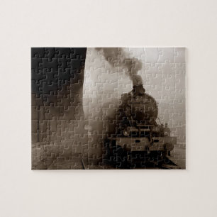 Vintage-Dampflokomotive Zug Eisenbahn Puzzle