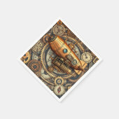 Vintage Dampfschifffahrt Serviette (Ecke)