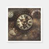 Vintage Dampfuhren Serviette (Vorderseite)