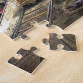 Vintage Dampfzüge - Reise - Illustration Art Puzzle (Seite)