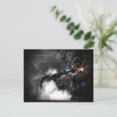 Vintage Dampfzuglokomotive Postkarte (Stehend Vorderseite)