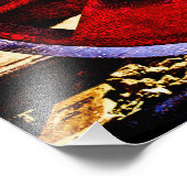 Vintage Dampfzugräder Fotodruck (Ecke)