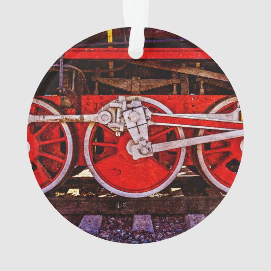 Vintage Dampfzugräder Ornament (Rückseite)