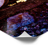 Vintage Dampfzugräder Poster (Ecke)