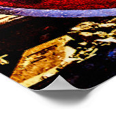 Vintage Dampfzugräder Poster (Ecke)