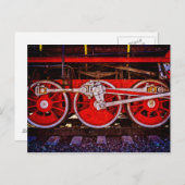 Vintage Dampfzugräder Postkarte (Vorne/Hinten)
