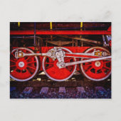 Vintage Dampfzugräder Postkarte (Vorderseite)