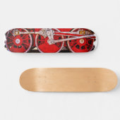Vintage Dampfzugräder Skateboard (Horizontal)