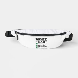 Vintage Dance Dad Checklist Shirt Design_1 Bauchtasche