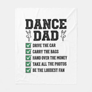 Vintage Dance Dad Checklist Shirt Design_1 Fleecedecke