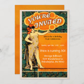 Vintage Dance Style Party Einladung (Vorne/Hinten)