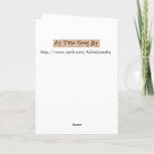 Vintage - Dancing Bear, Karte (Rückseite)