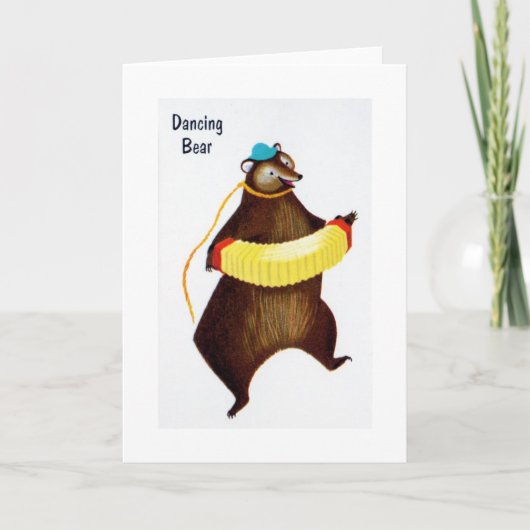 Vintage - Dancing Bear, Karte (Vorderseite)