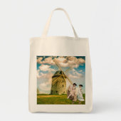 Vintage Dancing Flower Girls and Windmill Tragetasche (Vorne)