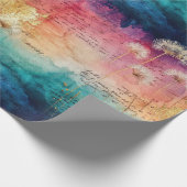 Vintage Dandelion Abstract Pattern (1) Geschenkpapier (Ecke)