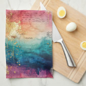 Vintage Dandelion Abstract Pattern (1) Geschirrtuch (Viertel Falte)