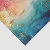 Vintage Dandelion Abstract Pattern (1) Seidenpapier (Detail)