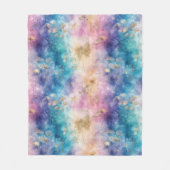 Vintage Dandelion Abstract Pattern (2) Fleecedecke (Vorderseite)