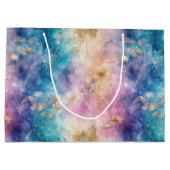 Vintage Dandelion Abstract Pattern (2) Große Geschenktüte (Rückseite)