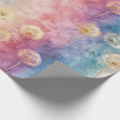 Vintage Dandelion Abstract Pattern (3) Geschenkpapier (Ecke)
