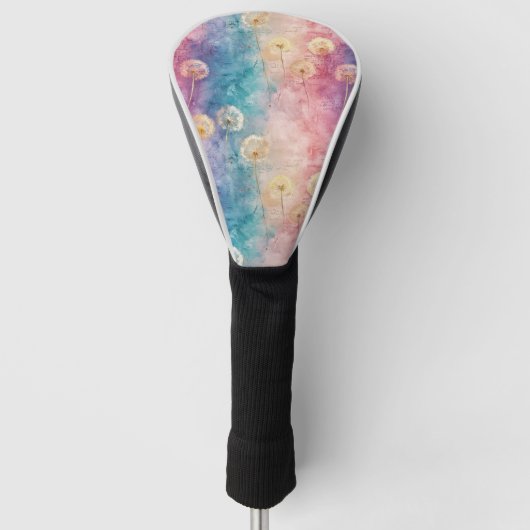 Vintage Dandelion Abstract Pattern (3) Golf Headcover (Vorderseite)