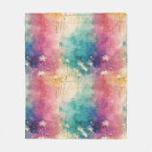 Vintage Dandelion Abstract Pattern (4) Fleecedecke (Vorderseite)