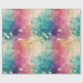 Vintage Dandelion Abstract Pattern (4) Geschenkpapier (Flach)