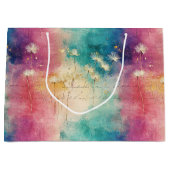 Vintage Dandelion Abstract Pattern (4) Große Geschenktüte (Vorderseite)