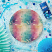 Vintage Dandelion Abstract Pattern (4) Pappteller (Party)