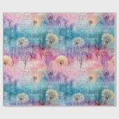 Vintage Dandelion Abstract Pattern (6) Geschenkpapier (Flach)