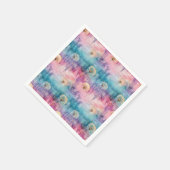 Vintage Dandelion Abstract Pattern (6) Serviette (Ecke)