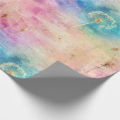 Vintage Dandelion Abstract Pattern (7) Geschenkpapier (Ecke)