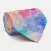 Vintage Dandelion Abstract Pattern (7) Krawatte (Gerollt)